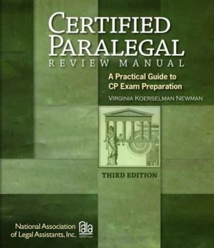 Paperback Certified Paralegal Review Manual: A Practical Guide to Cp Exam Preparation Book