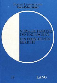 Paperback Vergleichssaetze Des Englischen: Ein Forschungsbericht [German] Book