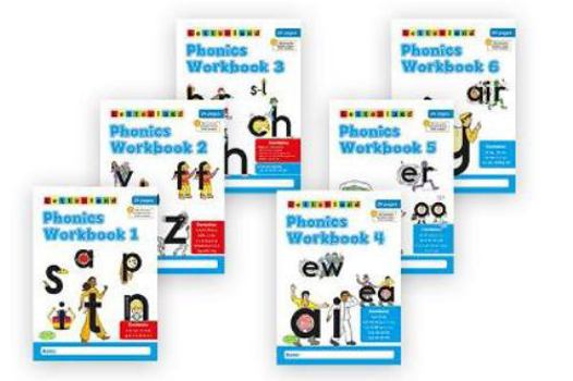 JP Oversized Phonics Workbooks (1-6) [2nd Edition] Book