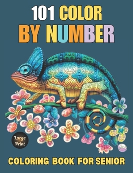 Paperback 101 Large Print Color By Number Coloring Book For Senior Book