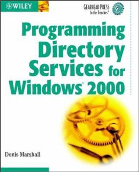 Paperback Programming Directory Services for Windows Book