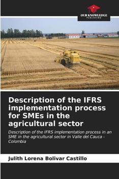 Paperback Description of the IFRS implementation process for SMEs in the agricultural sector Book
