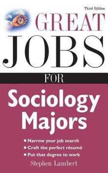 Hardcover Great Jobs for Sociology Majors Book