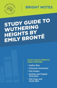 Paperback Study Guide to Wuthering Heights by Emily Brontë Book