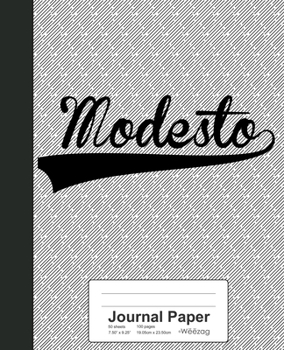 Paperback Journal Paper: MODESTO Notebook Book