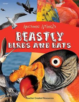 Paperback Awesome Animals: Beastly Birds & Bats Book