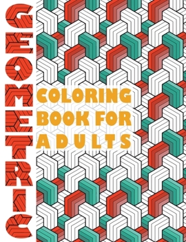Paperback Geometric Coloring Book For Adults: Easy Geometric Pattern Designs Coloring Book For Relaxation Book