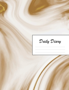 Daily Diary: Blank 2020 Journal Entry Writing Paper for Each Day of the Year | Marble Design Pattern Brown | January 20 - December 20 | 366 Dated ... Your Life, Set Goals & Get Things Done