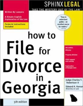 Paperback How to File for Divorce in Georgia Book