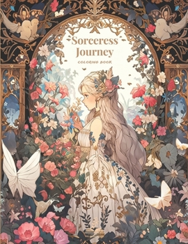 Paperback Sorceress Journey Coloring Book: An Art Nouveau Odyssey Inspired by Classic Wizard Tales Book