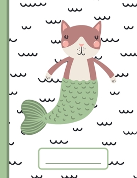 Paperback Kitty Mermaid - Wide-Ruled Composition Book: Notebook for Elementary, Middle, and High School - College and University too! Book