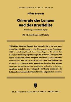 Paperback Chirurgie Der Lungen Und Des Brustfelles [German] Book