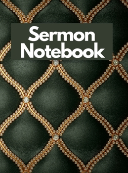 Hardcover Sermon Notebook Book