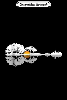 Paperback Composition Notebook: Guitar Lake Shadow Music Love Acoustic Art Gift Journal/Notebook Blank Lined Ruled 6x9 100 Pages Book