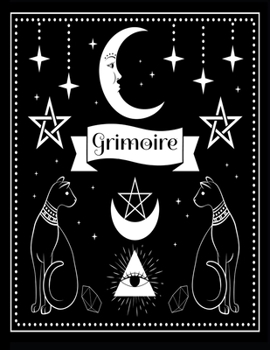 Paperback Grimoire: Grimoire - keep track of your rituals and spells in this easy to follow template diary - click look inside! Great Gift Book