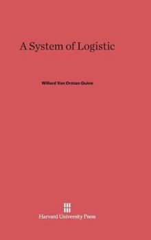 Hardcover A System of Logistic Book