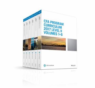 Paperback CFA Program Curriculum 2017 Level II, Volumes 1 - 6 (CFA Curriculum 2017) Book