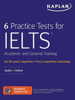 Paperback 6 Practice Tests for Ielts Academic and General Training: Audio + Online Book