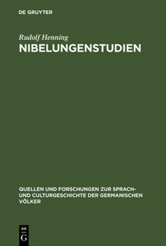 Hardcover Nibelungenstudien [German] Book