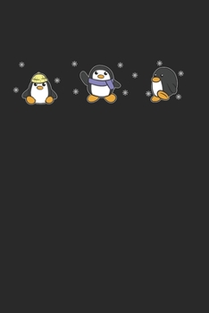 Penguins Notebook: Diary Journal 6x9 inches with 120 Dot Grid Pages