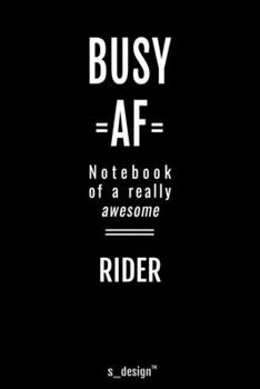 Notebook for Riders / Rider: awesome handy Note Book [120 blank lined ruled pages]