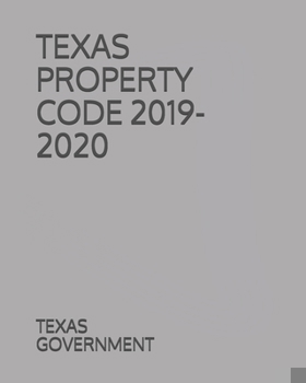 Paperback Texas Property Code 2019-2020 Book