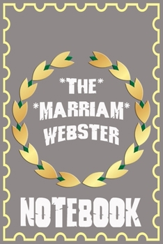 Paperback *the* *Merriam*-Webster's notebook: 100 Pages Size 6x 9 Inches Book