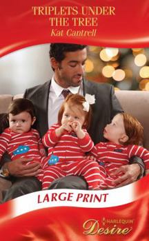 Hardcover Triplets Under the Tree [Large Print] Book