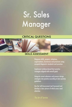 Paperback Sr. Sales Manager Critical Questions Skills Assessment Book