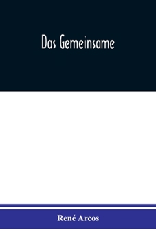 Paperback Das Gemeinsame [German] Book