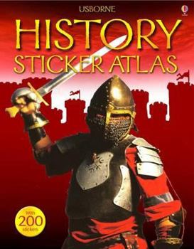 Hardcover Usborne Sticker Atlas: World History Book