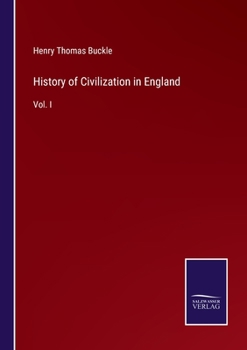 Paperback History of Civilization in England: Vol. I Book