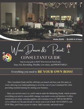 Paperback Wine Down & Paint Consultant Guide Book