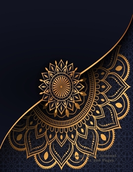 Large Lined Journal 8.5 x 11 300 Pages: Mandala Cover