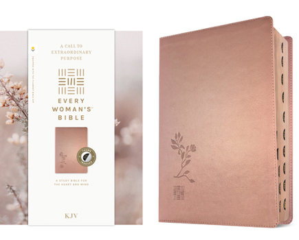 Imitation Leather KJV Every Woman's Bible, Filament Enabled (Leatherlike, Rose Gold, Indexed, Red Letter) Book