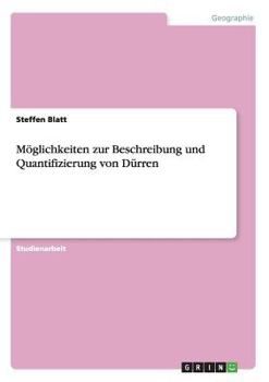 Paperback Möglichkeiten zur Beschreibung und Quantifizierung von Dürren [German] Book