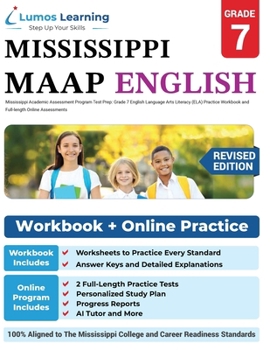 Paperback Mississippi Academic Assessment Program Test Prep: MAAP Study Guide Book
