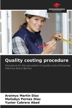 Paperback Quality costing procedure Book