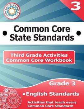 Paperback Third Grade Common Core Workbook: English Activities Book
