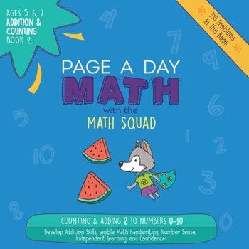 Paperback Page A Day Math Addition & Counting Book 2: Adding 2 to the Numbers 0-10 Book