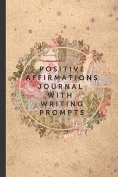 Positive Affirmations Journal With Writing Prompts: Rustic Floral Diary Harmony | Affirmations | Blissful | Confident | Magical | Encouragement | Wellness | Serene | Empowered | Gift Under 10