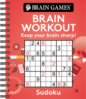 Spiral-bound Brain Games - Brain Workout: Sudoku Book