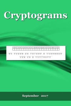 Paperback Cryptograms: September 2017 Book