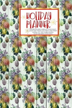Holiday Planner: Red Holiday Floral Wood | Christmas | Thanksgiving | Calendar | Holiday Guide | Budget | Black Friday | Cyber Monday | Receipt Keeper ... Event Tracker | Christmas Card Address | Gift
