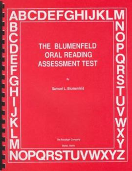 Paperback Blumenfeld Oral Reading Assessment Test Book
