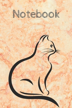 Paperback marble cat notebook: Cute Inspirational Notebook marble Gift for Women, men, Teachers; Trendy Marble Notebook Book