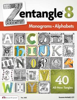 Paperback Zentangle 8: Monograms and Alphabets Book