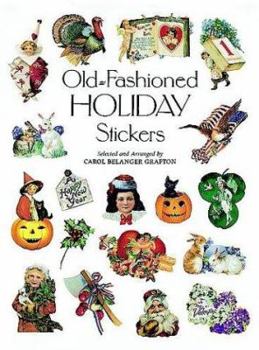 Paperback Old-Fashioned Holiday Stickers Book