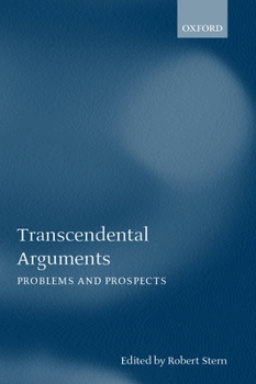 Paperback Transcendental Arguments: Problems and Prospects Book