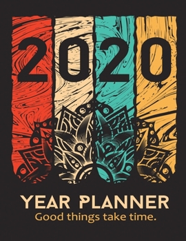 Paperback 2020 Year Planner & Monthly Planner, All in one, Large A4( 8.5x11), California style Cover: Perfect for Planning and Organizing Your Home or Office Book